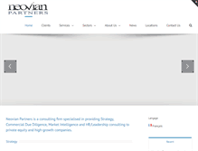 Tablet Screenshot of neovianpartners.com